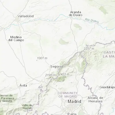 Map showing location of La Cuesta (41.082800, -3.960170)