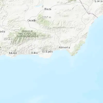 Map showing location of La Gangosa Vistasol (36.805810, -2.621740)