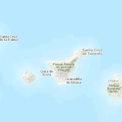 Map showing location of La Guancha (28.373200, -16.651580)
