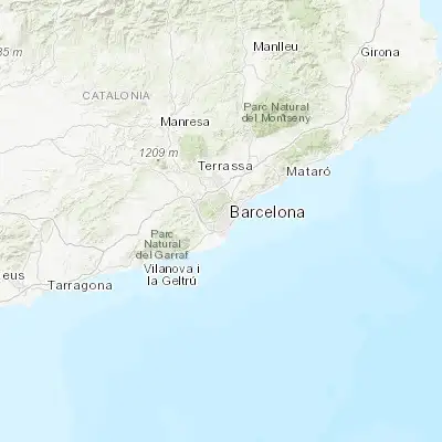 Map showing location of la Maternitat i Sant Ramon (41.381250, 2.117440)