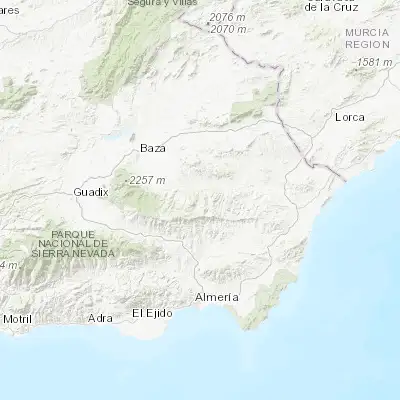 Map showing location of La Mojonera (37.292330, -2.437300)