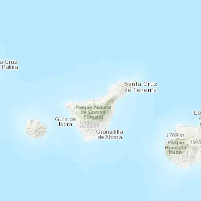 Map showing location of La Orotava (28.390760, -16.523090)