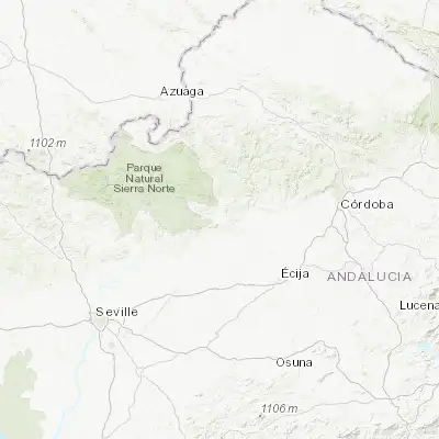 Map showing location of La Puebla de los Infantes (37.780900, -5.388370)