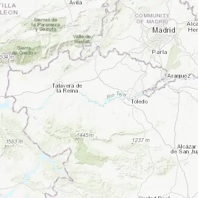 Map showing location of La Puebla de Montalbán (39.862970, -4.359170)