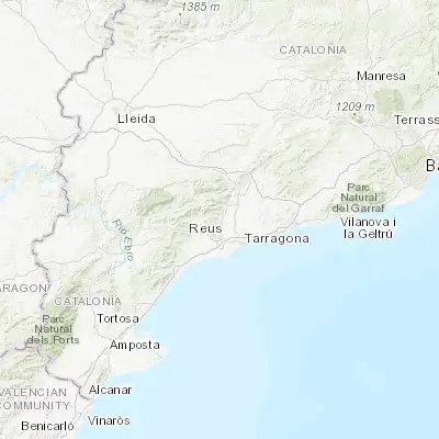 Map showing location of La Selva del Camp (41.214840, 1.138830)