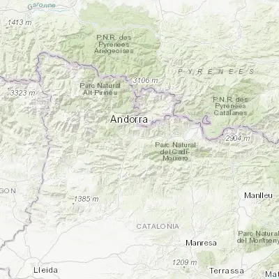 Map showing location of La Seu d'Urgell (42.358770, 1.461440)