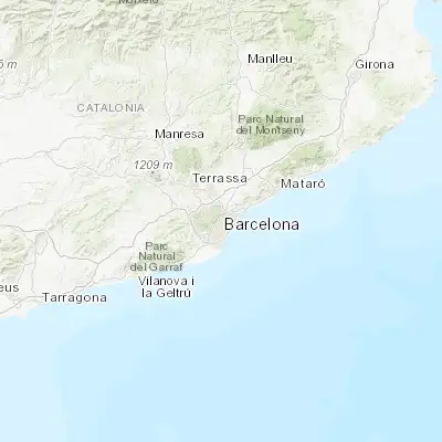 Map showing location of la Teixonera (41.423070, 2.146540)