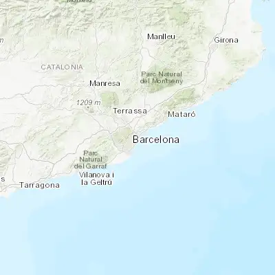Map showing location of la Verneda i la Pau (41.423990, 2.203040)