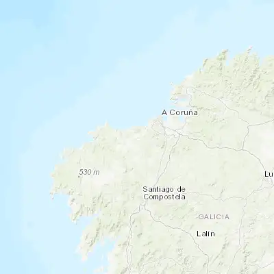Map showing location of Laracha (43.253750, -8.585350)