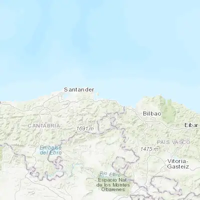 Map showing location of Laredo (43.409800, -3.416130)