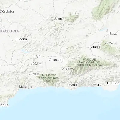 Map showing location of Las Gabias (37.135480, -3.670290)