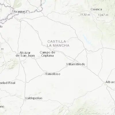 Map showing location of Las Mesas (39.388710, -2.765240)