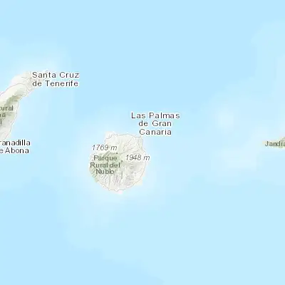 Map showing location of Las Palmas de Gran Canaria (28.099730, -15.413430)
