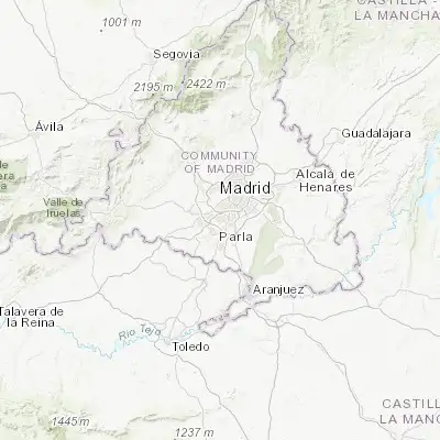 Map showing location of Leganés (40.327180, -3.763500)