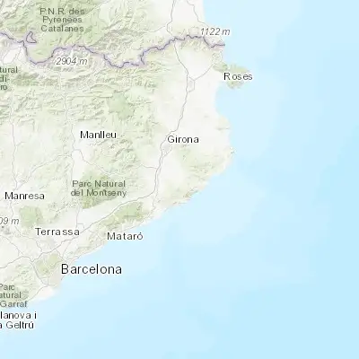 Map showing location of Llagostera (41.826880, 2.893650)