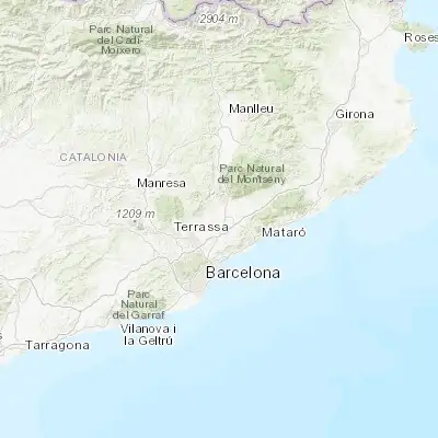 Map showing location of Lliçà d'Amunt (41.616670, 2.233330)