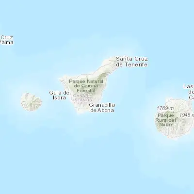 Map showing location of Lomo de Arico (28.166670, -16.483330)