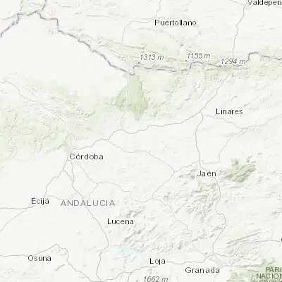 Map showing location of Lopera (37.945420, -4.214630)