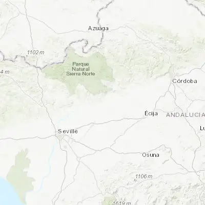 Map showing location of Lora del Río (37.658960, -5.527510)