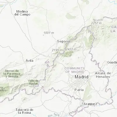Map showing location of Los Molinos (40.715780, -4.074020)