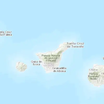 Map showing location of Los Realejos (28.384870, -16.582750)