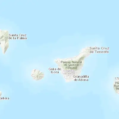 Map showing location of Los Silos (28.366100, -16.815520)