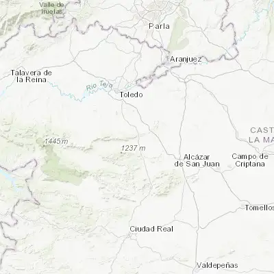 Map showing location of Los Yébenes (39.581580, -3.870580)