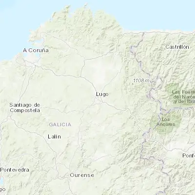 Map showing location of Lugo (43.009920, -7.556020)