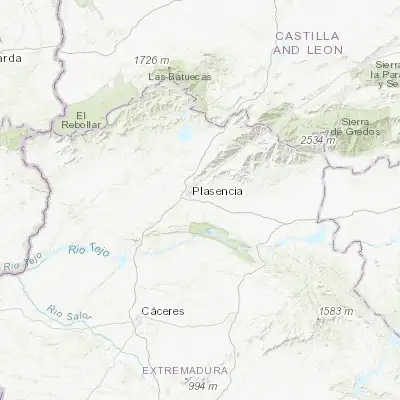 Map showing location of Malpartida de Plasencia (39.979620, -6.046090)
