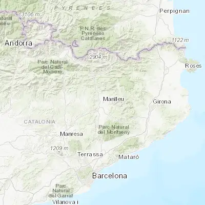 Map showing location of Manlleu (42.002280, 2.284760)