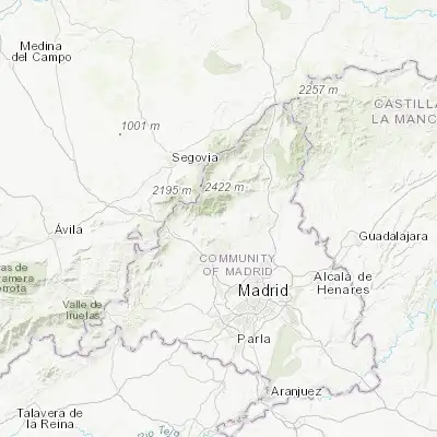 Map showing location of Manzanares el Real (40.726270, -3.862650)