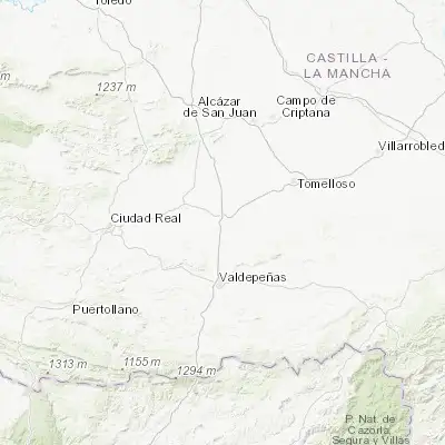Map showing location of Manzanares (38.999150, -3.369910)