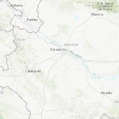 Map showing location of María de Huerva (41.538800, -0.996150)