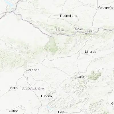 Map showing location of Marmolejo (38.045490, -4.170290)