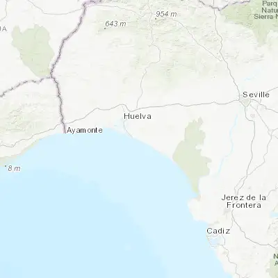 Map showing location of Mazagón (37.137490, -6.826970)