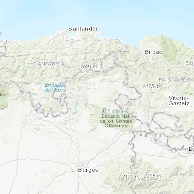Map showing location of Medina de Pomar (42.929380, -3.488040)