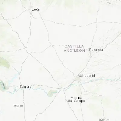 Map showing location of Medina de Ríoseco (41.883270, -5.044050)
