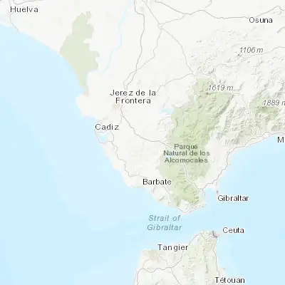 Map showing location of Medina Sidonia (36.456950, -5.927170)