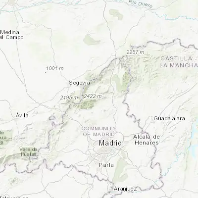 Map showing location of Miraflores de la Sierra (40.815500, -3.762130)