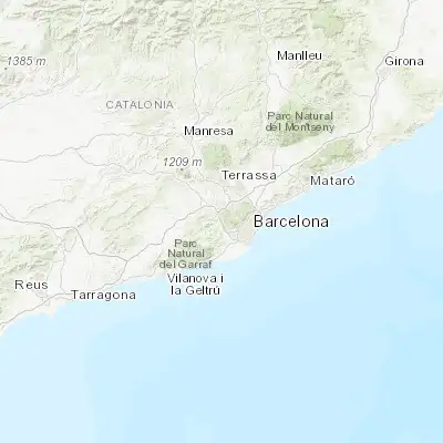 Map showing location of Molins de Rei (41.416670, 2.016670)
