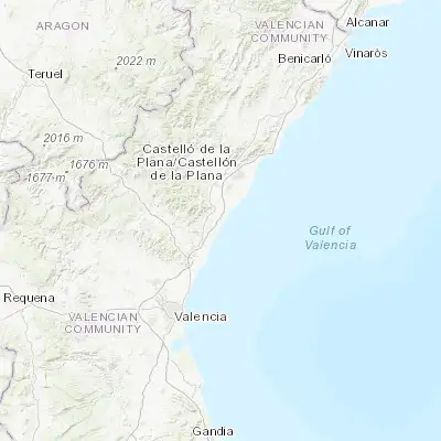 Map showing location of Moncofa (39.809070, -0.147010)