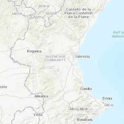 Map showing location of Monserrat (39.366670, -0.600000)