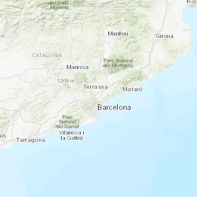 Map showing location of Montcada i Reixac (41.483330, 2.183330)