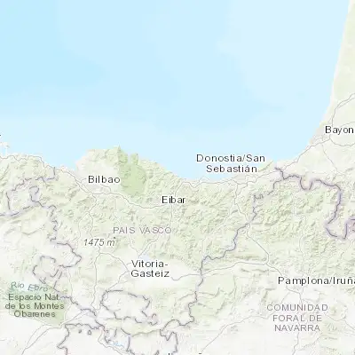 Map showing location of Mutriku (43.306430, -2.385170)