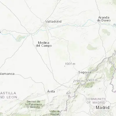 Map showing location of Nava de la Asunción (41.155860, -4.487510)