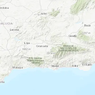 Map showing location of Ogíjares (37.119130, -3.607720)