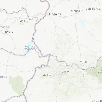Map showing location of Oliva de la Frontera (38.275950, -6.918730)
