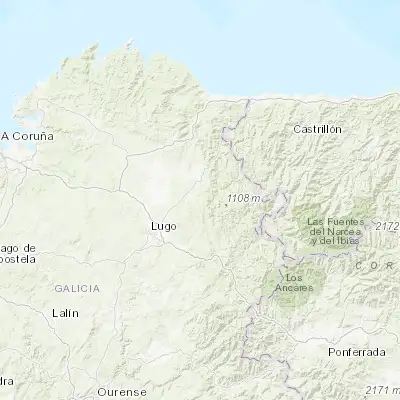 Map showing location of Outeiro (43.144580, -7.292120)