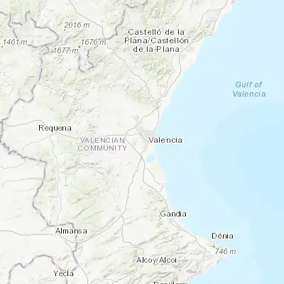 Map showing location of Paiporta (39.428140, -0.417650)