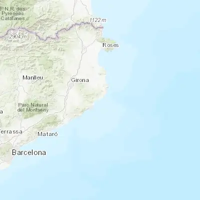 Map showing location of Palamós (41.848430, 3.129120)